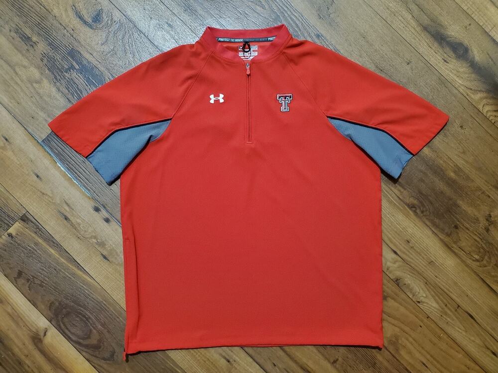 Under Armour Men's Medium Texas Tech Red Raiders Protect This House Zip EUC